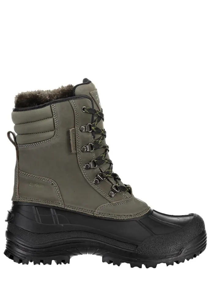 Leren winterboots "Kinos" grijs