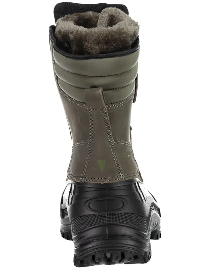 Leren winterboots "Kinos" grijs