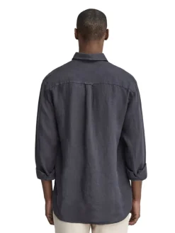 Linnen blouse antraciet