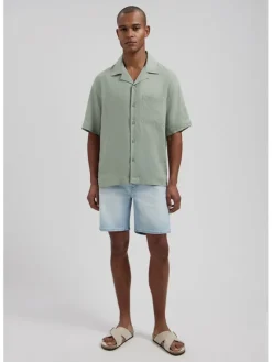 Linnen blouse groen