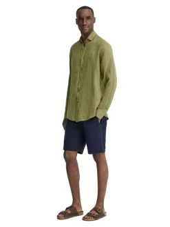Linnen blouse kaki