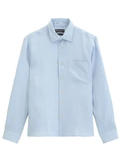Linnen blouse lichtblauw