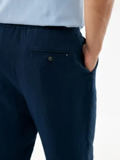 Linnen broek donkerblauw