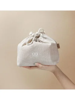 Lunchtas "Pochette M" crème - (B)18 x (H)19 cm