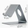 Mobiele telefoonhouder crème - (B)6 x (H)12 x (D)10 cm