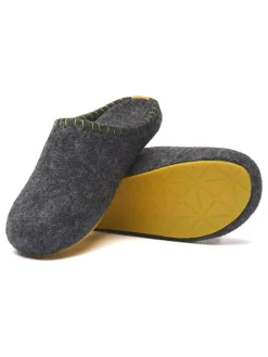 Pantoffels donkergrijs