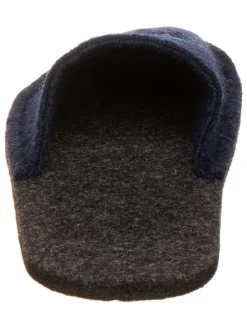 Pantoffels "Happy" donkerblauw