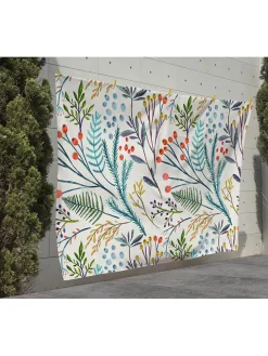 Picknickdeken "Flores Vintage" meerkleurig - (L)170 x (B)140 cm