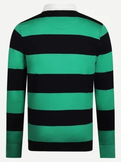 Pololongsleeve groen/zwart