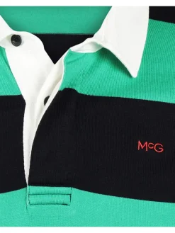 Pololongsleeve groen/zwart