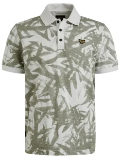 Poloshirt crème/kaki