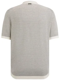 Poloshirt crème/zwart