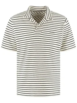 Poloshirt crème/zwart