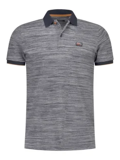 Poloshirt donkerblauw/grijs