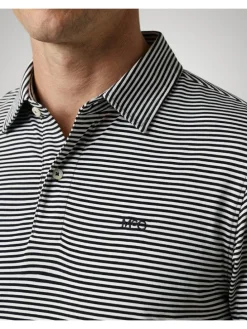 Poloshirt donkerblauw/wit
