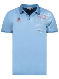 Poloshirt "Kadventureak" lichtblauw