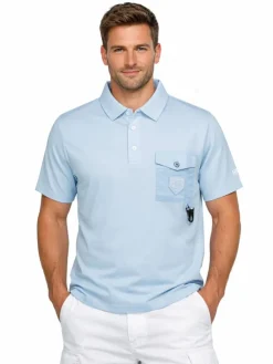 Poloshirt "Kelmon" lichtblauw