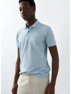 Poloshirt lichtblauw