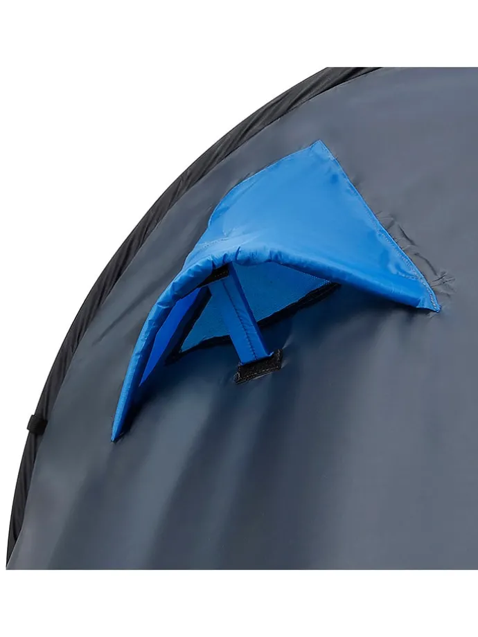 Pop-up tent "Malawi II" blauw/grijs - (L)220 x (B)90 x (H)120 cm