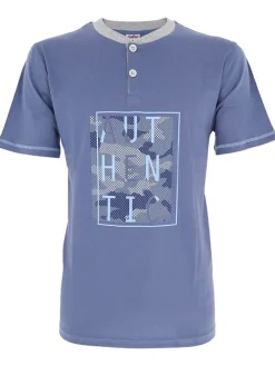 Pyjama blauw/grijs