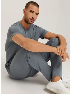 Pyjamashirt grijs