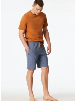 Pyjamashorts blauw