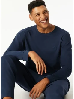 Pyjamatop donkerblauw