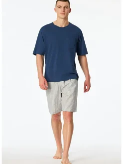Pyjamatop donkerblauw