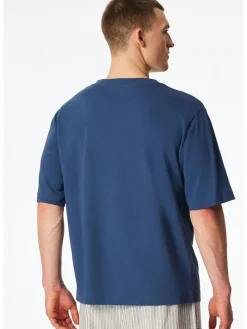 Pyjamatop donkerblauw