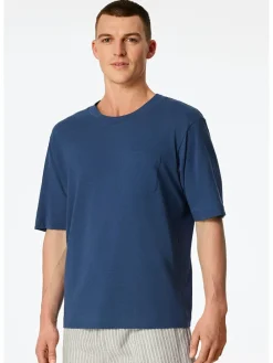 Pyjamatop donkerblauw