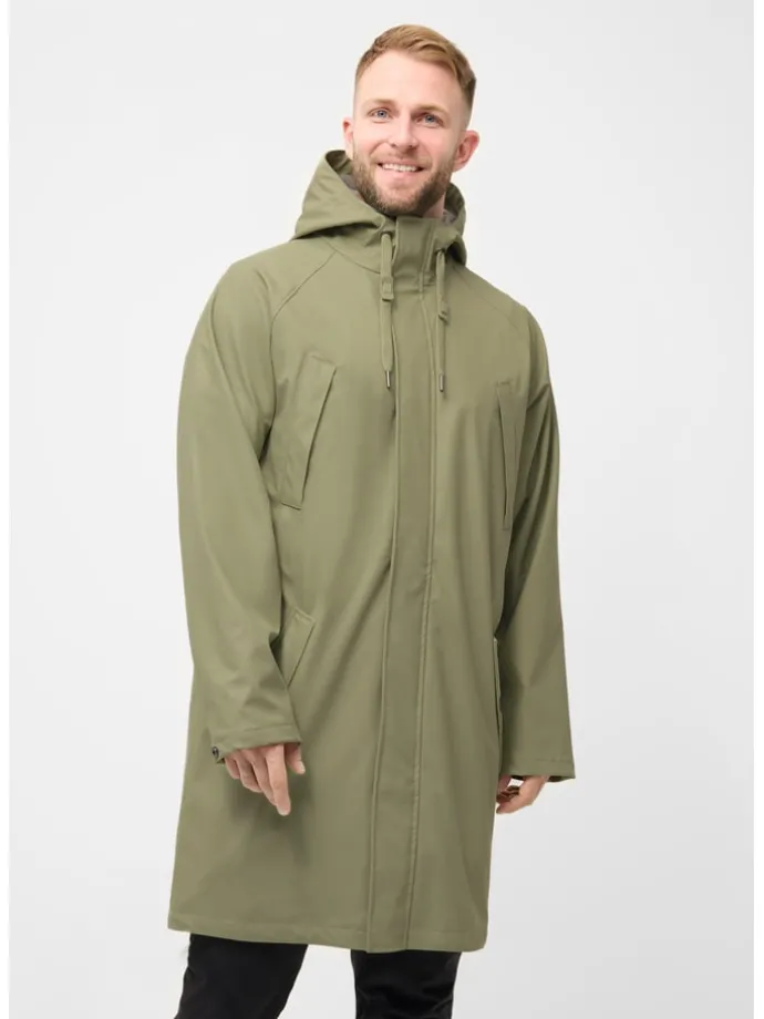 Regenmantel kaki
