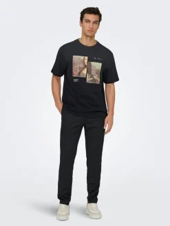 Shirt "Monalisa" zwart