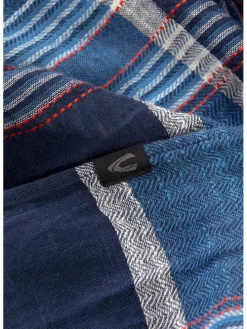 Sjaal blauw/rood