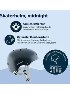 Skatehelm donkerblauw