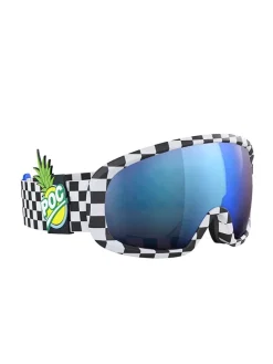 Ski-/snowboardbril "Fovea RS" zwart/wit/blauw