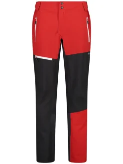 Ski-/snowboardbroek rood/zwart