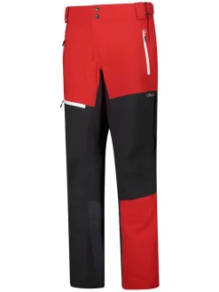 Ski-/snowboardbroek rood/zwart