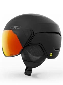 Ski-/snowboardhelm "Orbit Spherical" zwart/oranje