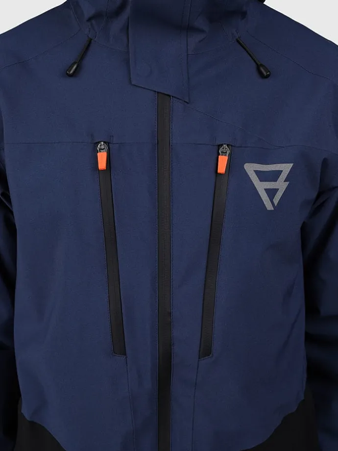 Ski-/Snowboardjas "Kendron" donkerblauw/zwart