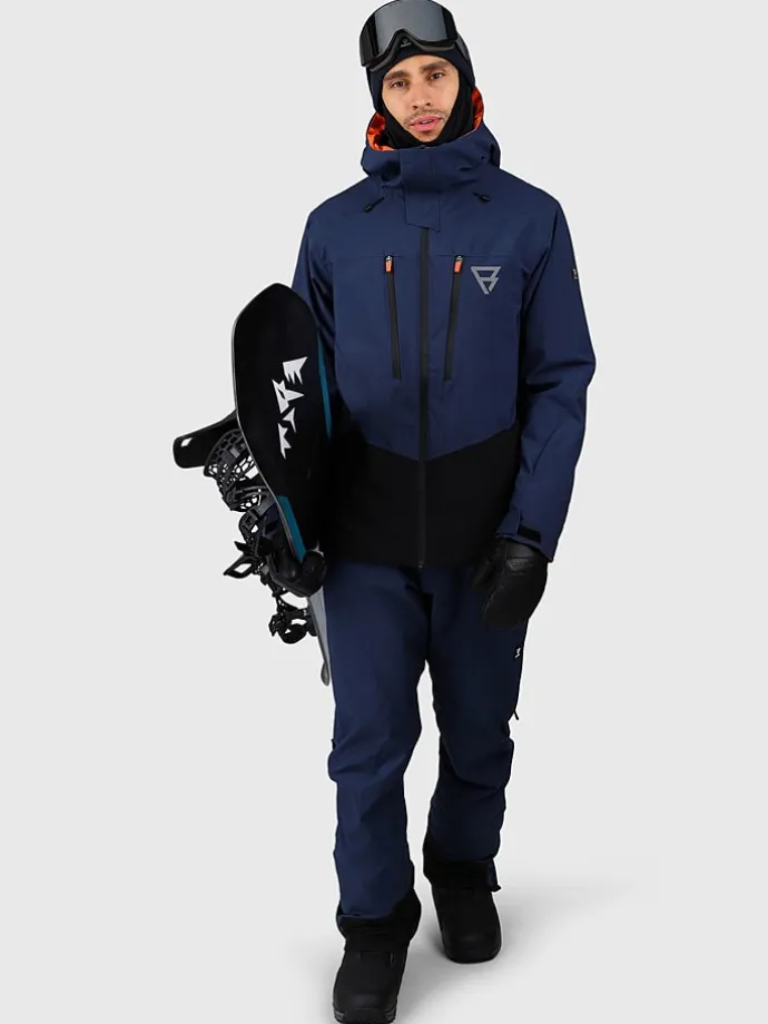 Ski-/Snowboardjas "Kendron" donkerblauw/zwart
