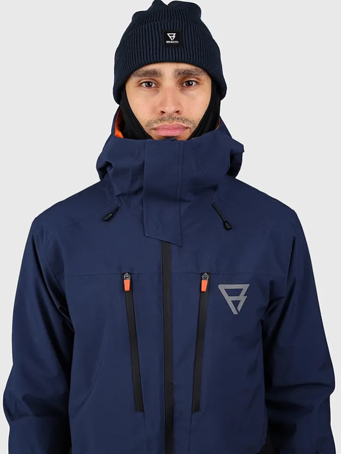 Ski-/Snowboardjas "Kendron" donkerblauw/zwart