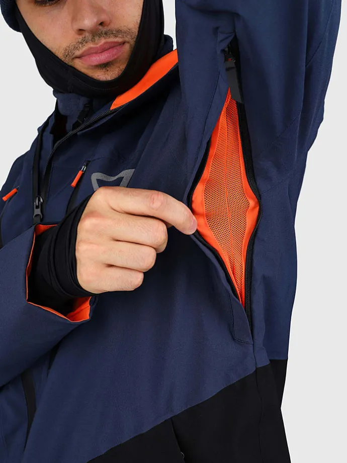 Ski-/Snowboardjas "Kendron" donkerblauw/zwart