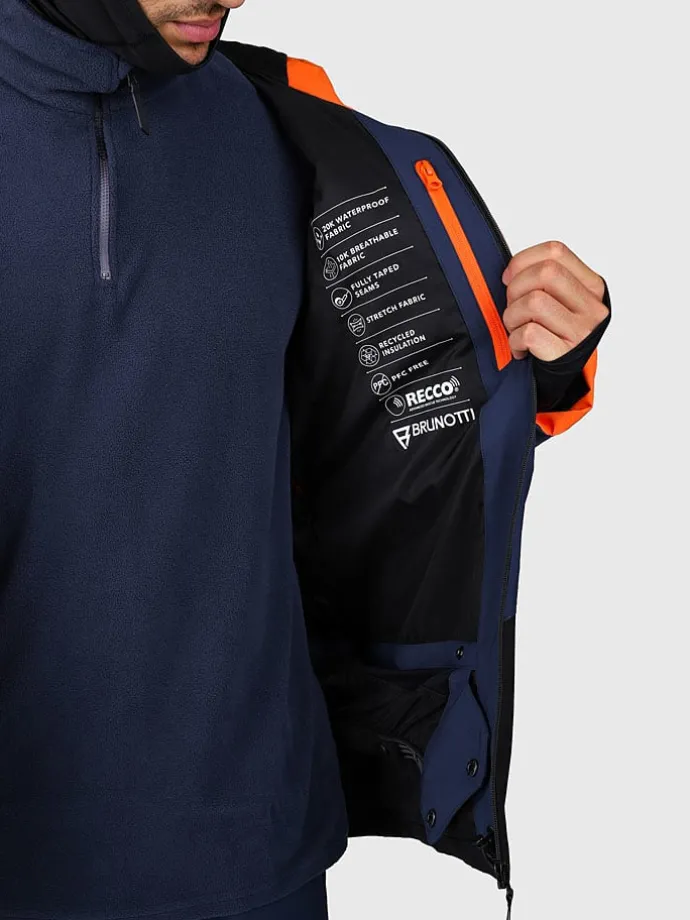 Ski-/Snowboardjas "Kendron" donkerblauw/zwart