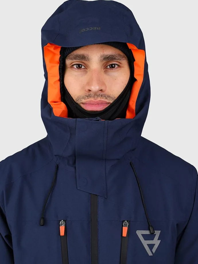 Ski-/Snowboardjas "Kendron" donkerblauw/zwart