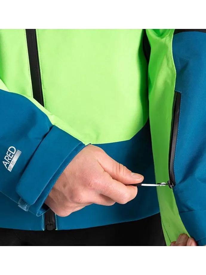 Ski-/snowboardjas "Roving II" groen/blauw
