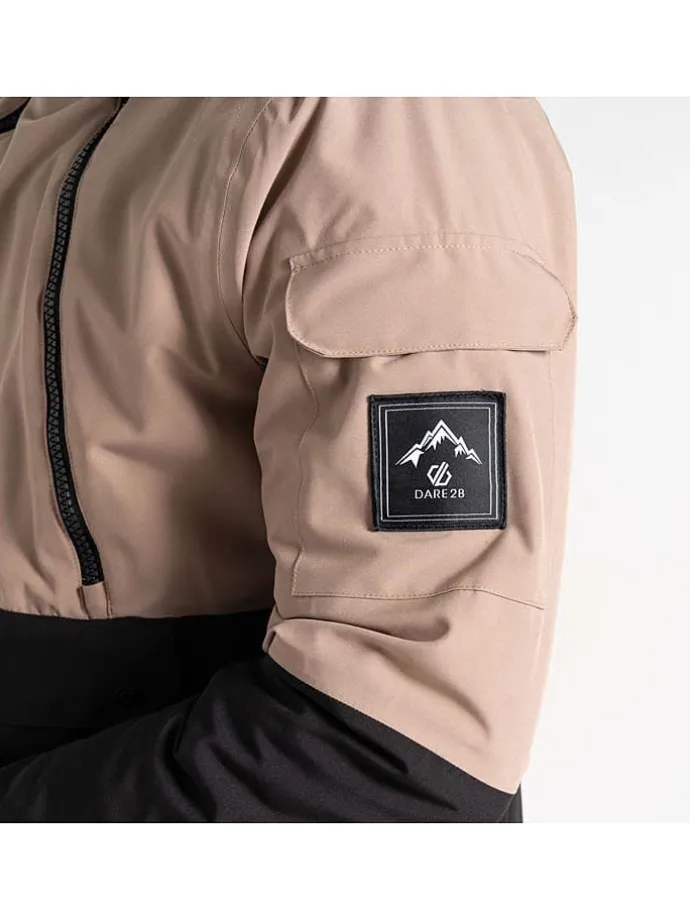 Ski-/snowboardjas "T-Bar" beige/zwart