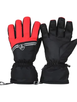 Ski-/snowboardvingerhandschoenen "Mamilla" zwart/rood