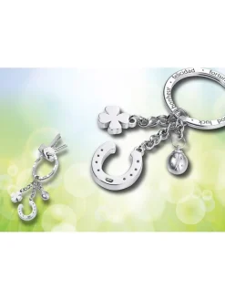 Sleutelhanger "Glücksbringer" zilverkleurig