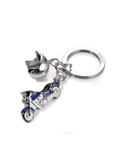 Sleutelhanger "Key Cruising" zilverkleurig/blauw
