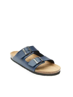 Slippers "Alberto" donkerblauw
